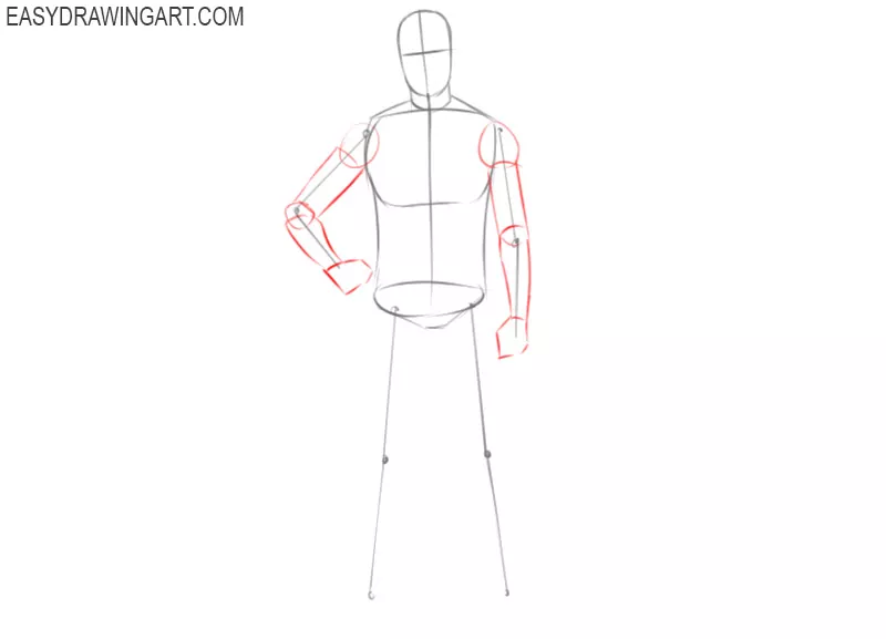 how to draw a football player easy step by step