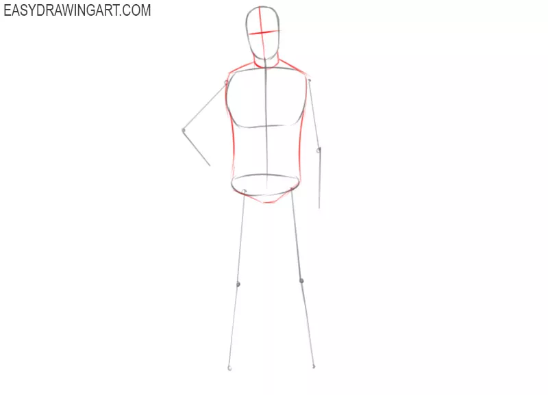 how to draw a football player for beginners