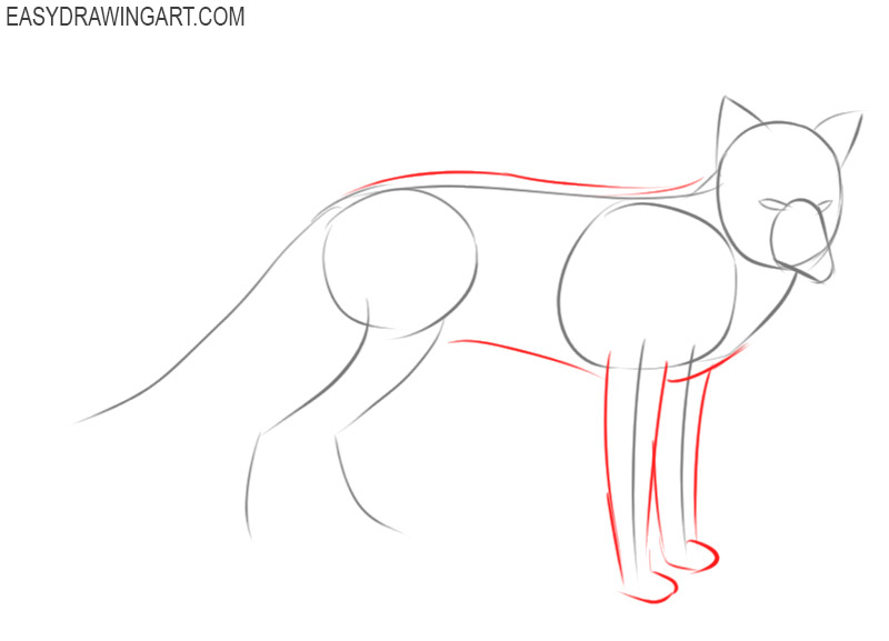 how to draw a fox for kids