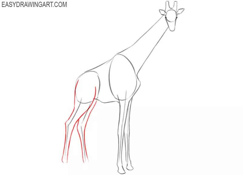 how to draw a giraffe so cute