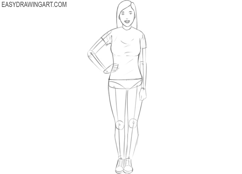 How To Draw A Girl Easy Drawing Art