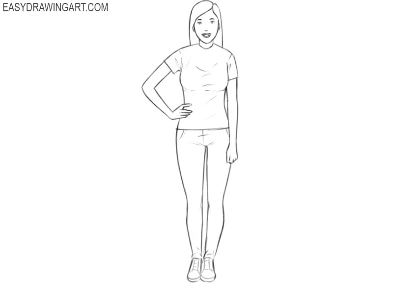 a girl drawing a picture