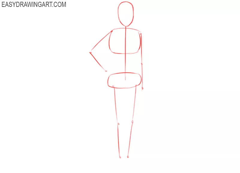 how to draw a girl easy