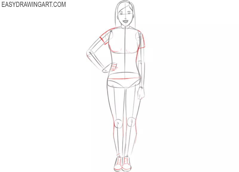 how to draw a girl cute