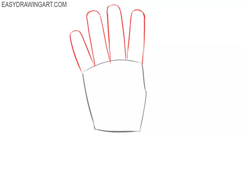 how to draw a glove cute and easy