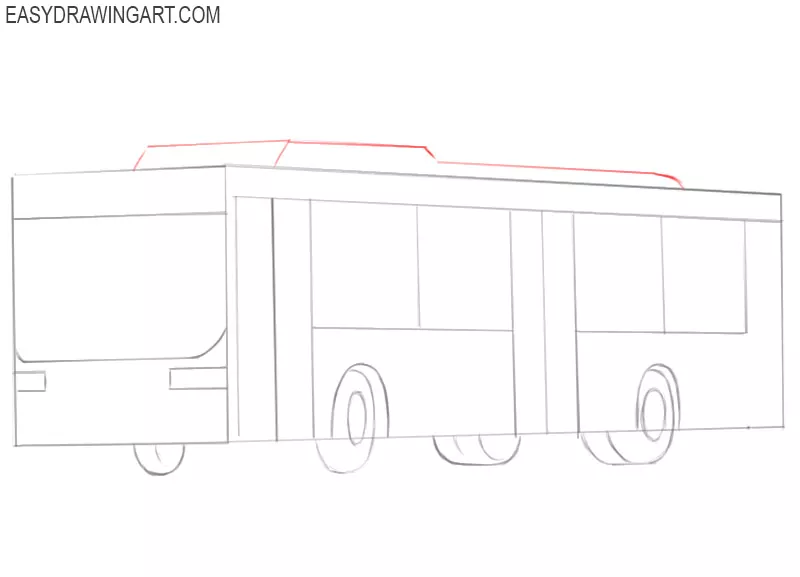 how to draw a good bus
