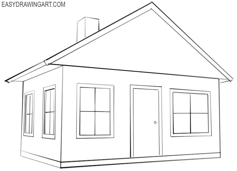 how to draw a good house