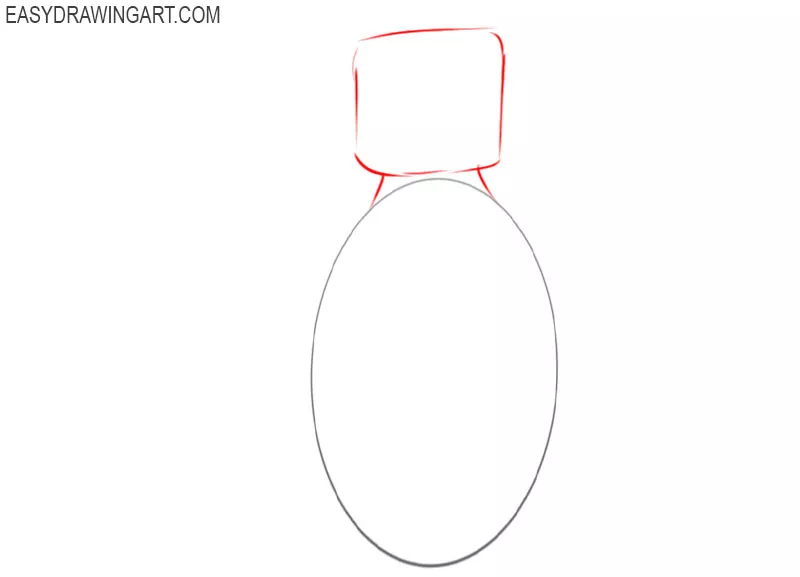 how to draw a grenade step by step