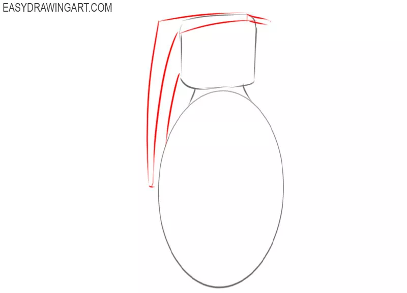 how to draw a hand grenade