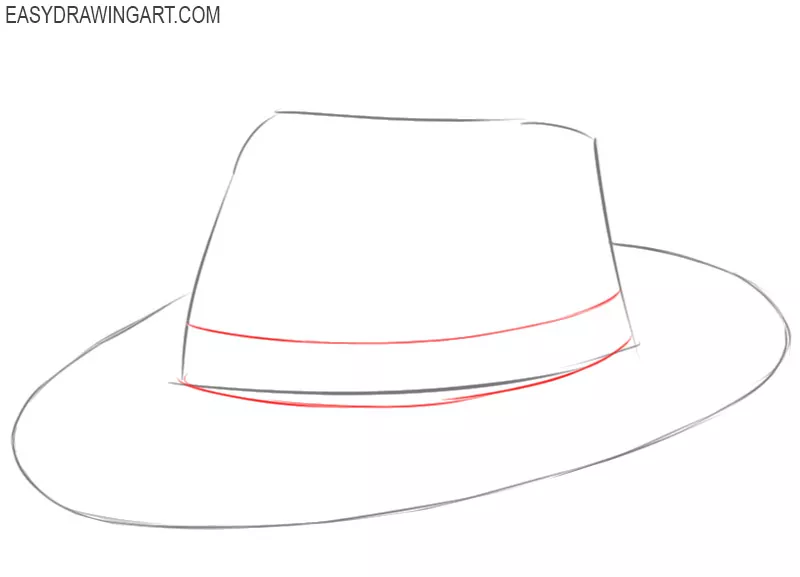 how to draw a hat drawing