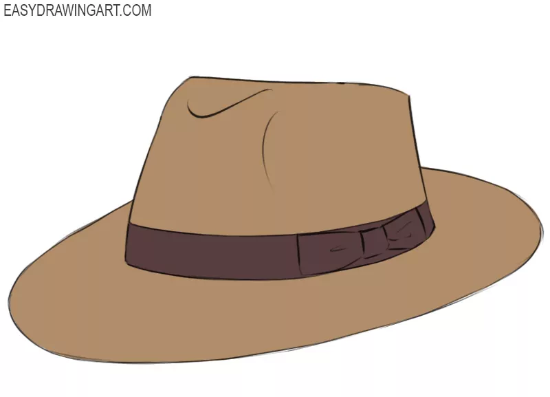 how to draw a hat