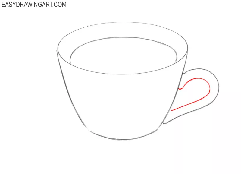 how to draw a hot cup of coffee