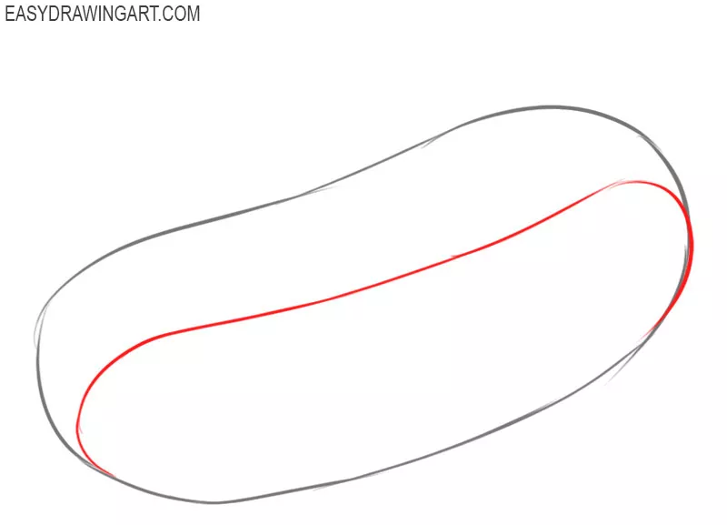How to draw a hot dog easy