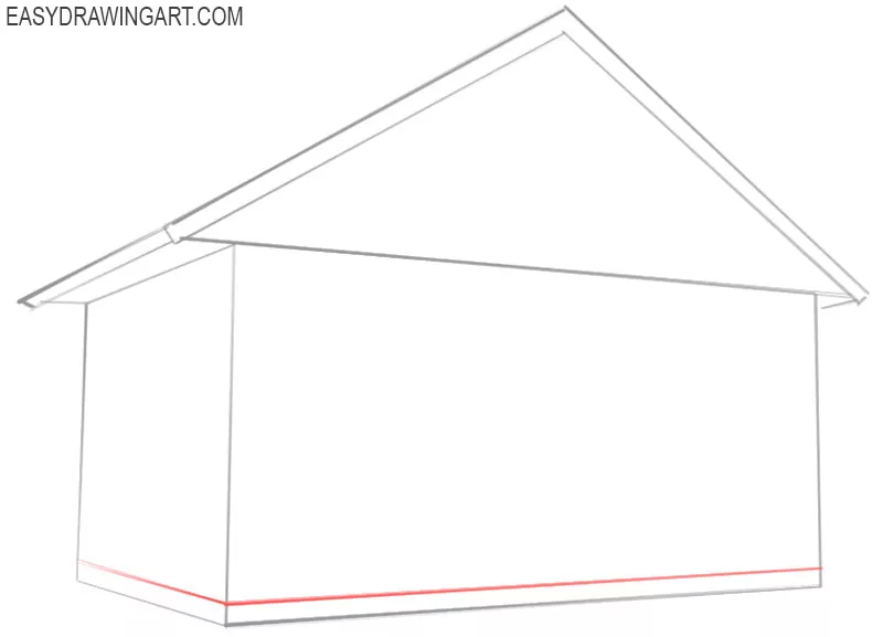 how to draw a house beginner