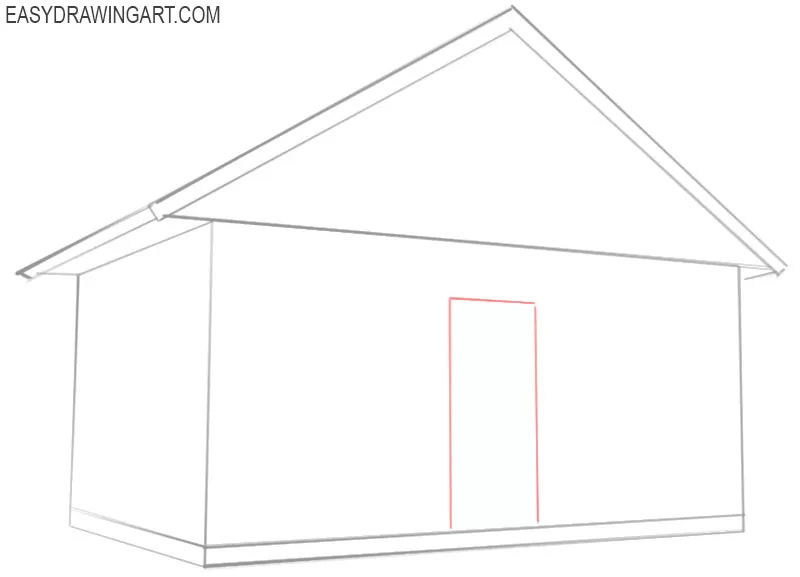 how to draw a house cartoon