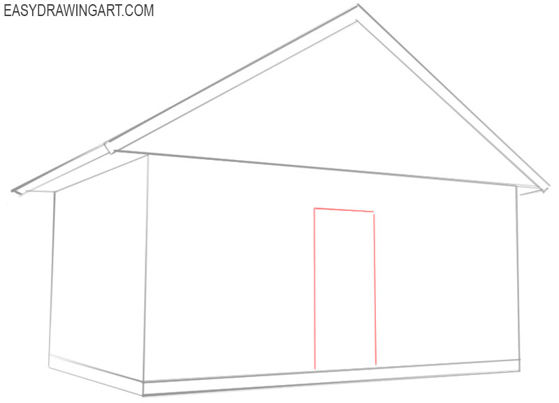 how to draw a house cartoon
