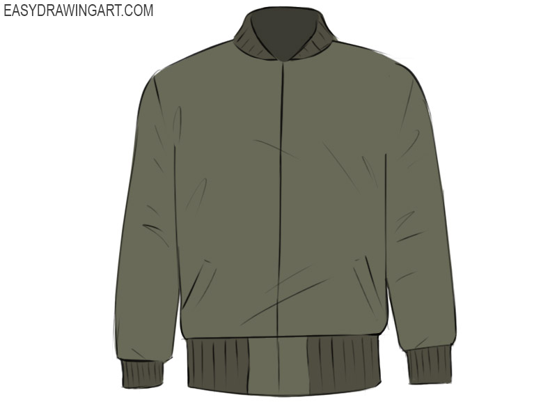 how to draw a jacket