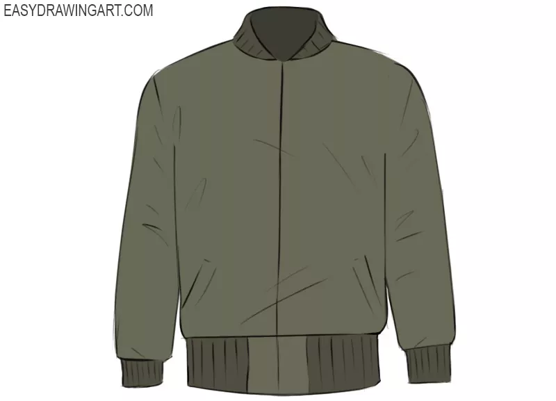 How to Draw a Jacket Easy Drawing Art