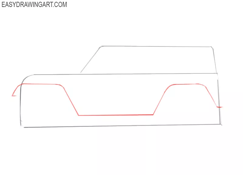 how to draw a jeep step by step easy