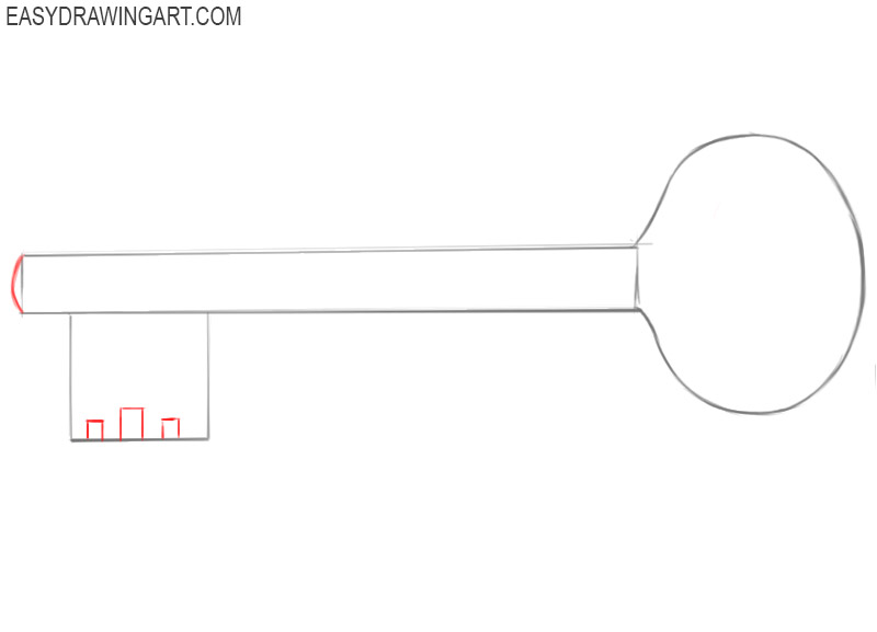 easy way to draw a key
