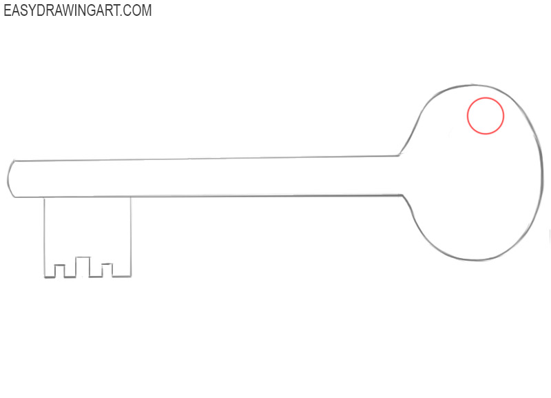how to draw a golden key