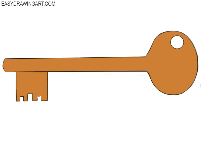 how to draw a key