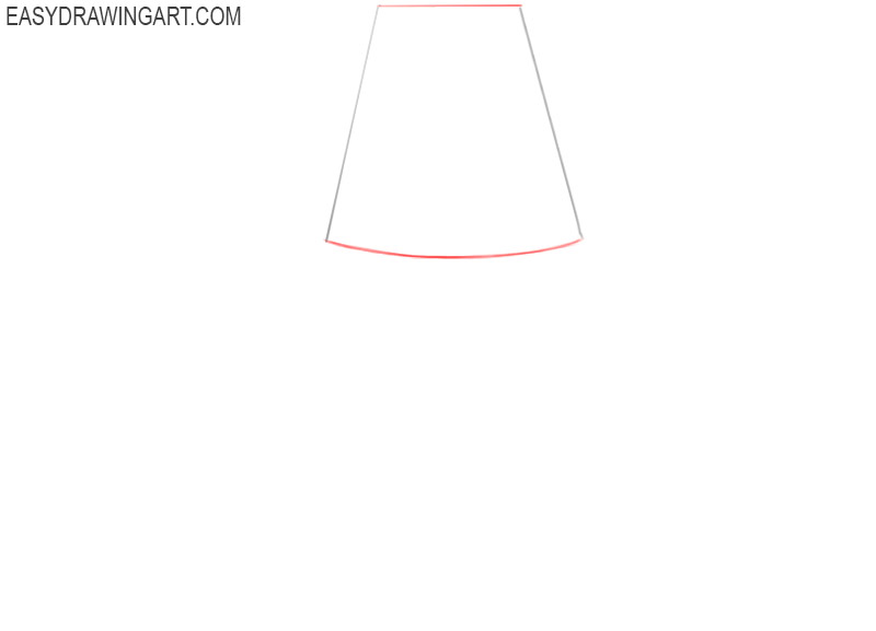 how to draw a lamp step by step