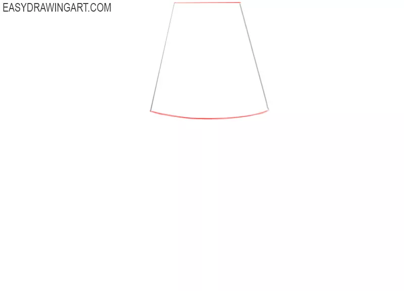 how to draw a lamp step by step