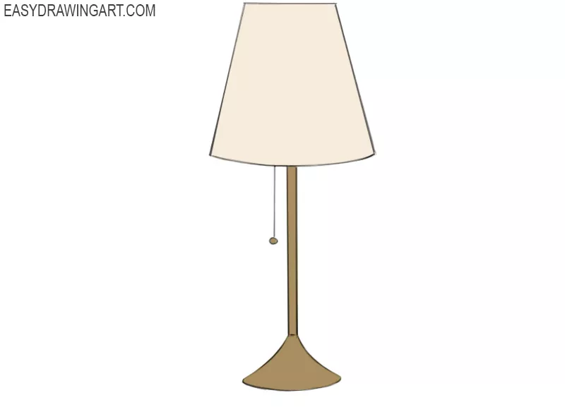 how to draw a lamp