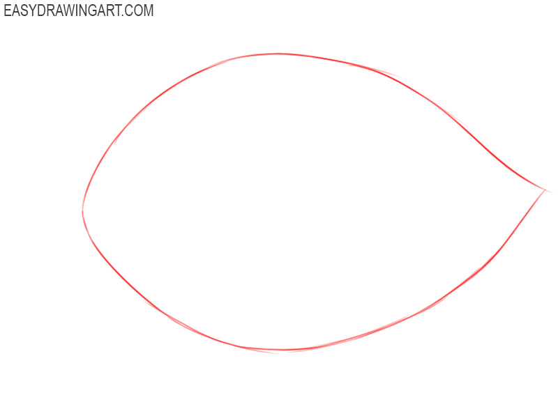 how to draw a leaf easy
