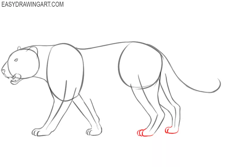 how to draw a leopard simple