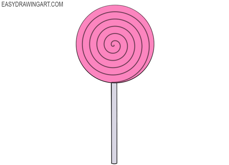 how to draw a lollipop