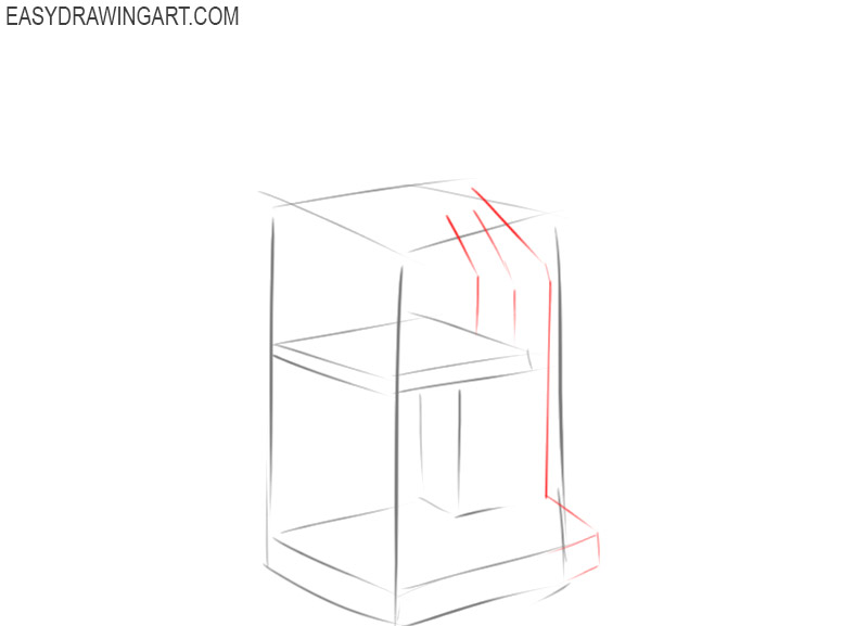 how to draw a microscope image