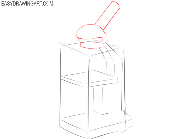 how to draw a microscope for beginners