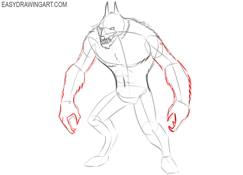 monster drawings scary