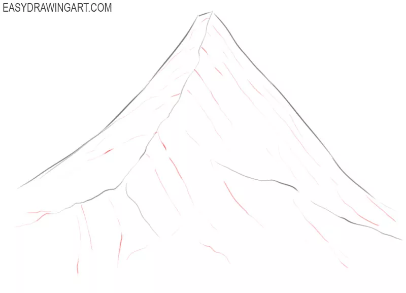 how to draw a mountain landscape