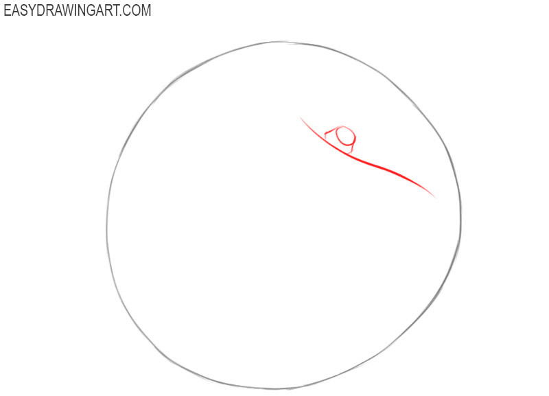how to draw a peach step by step