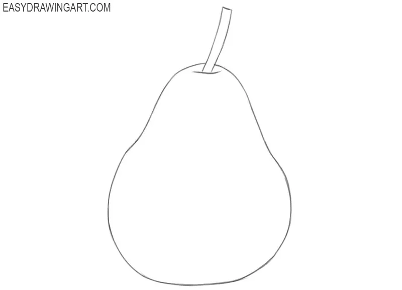 How To Draw A Pear Easy Drawing Art