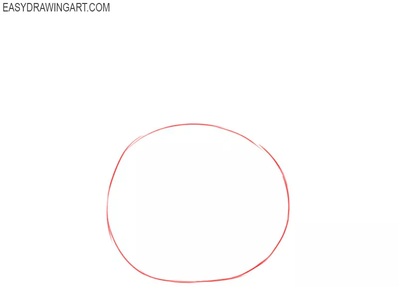 how to draw a pear step by step