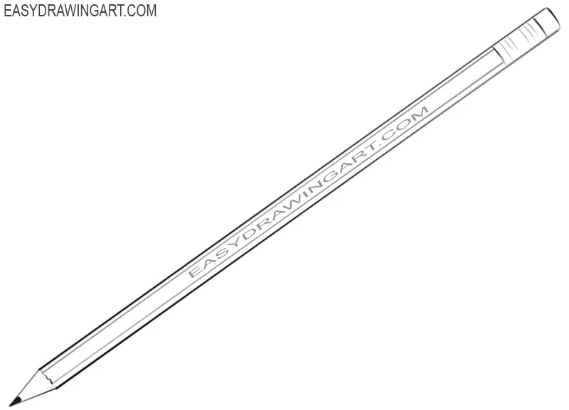 how to draw a pencil step by step