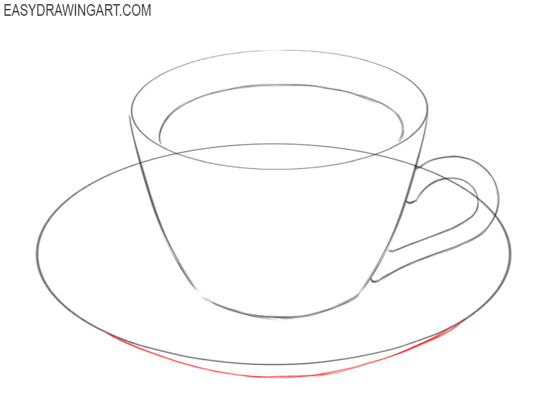 Как нарисовать блюдце с чашкой карандашом поэтапно для начинающих