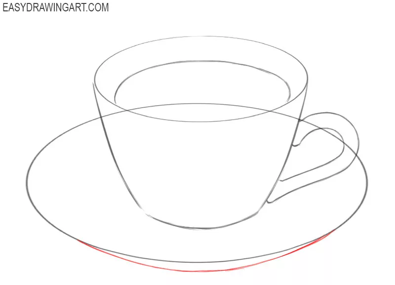how to draw a perfect coffee cup