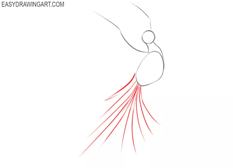 how to draw a phoenix easy
