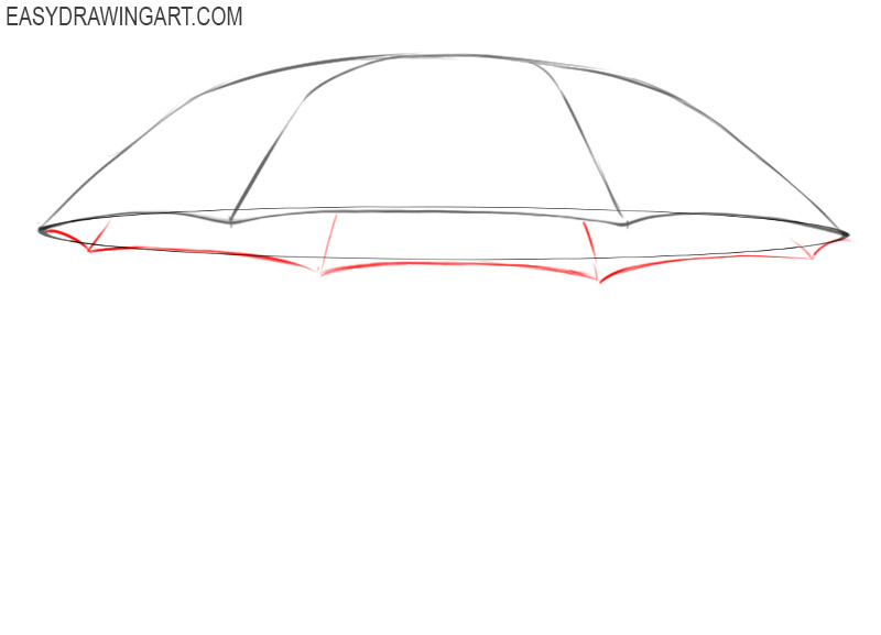 how to draw a picture of umbrella
