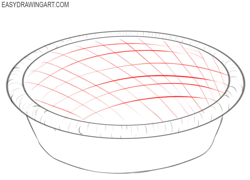 how to draw a pie step by step