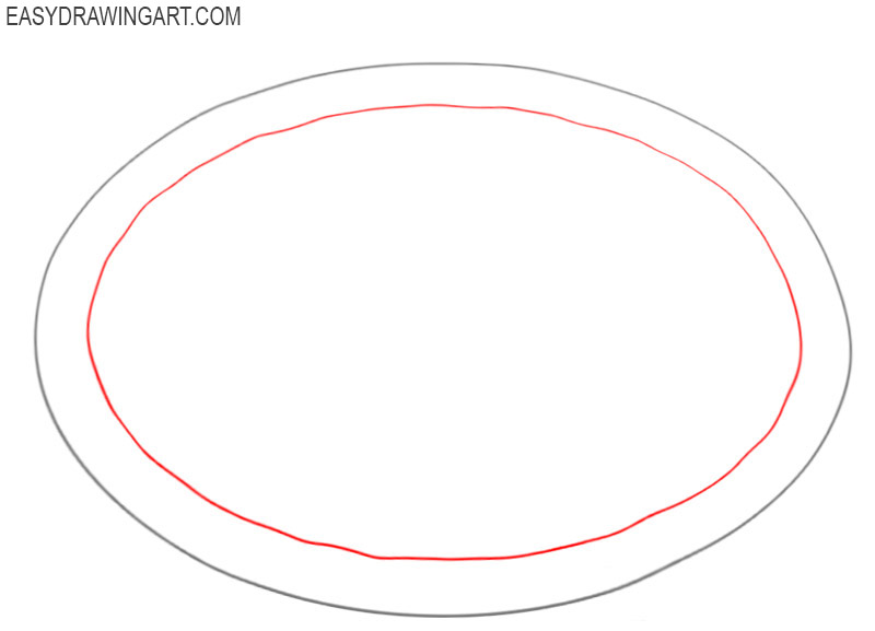 how to draw a pizza step by step