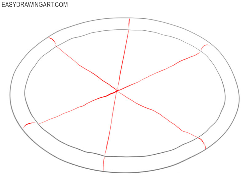 how to draw a pizza cartoon