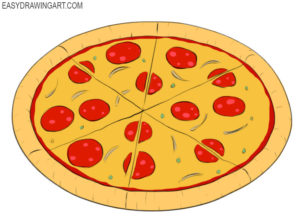 How to draw a pizza
