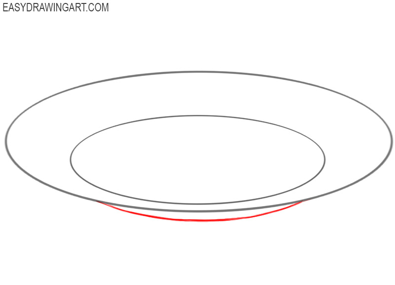 how to draw a cute plate