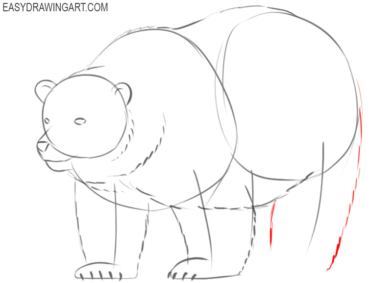 how to draw a polar bear easy and cute